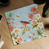 Bird Song IV by Katie Pertiet. Shown as a detailed flat fine art print, highlighting archival giclee quality. Available as an archival giclee rolled canvas, fine art paper, or poster print. SKU 102130a.