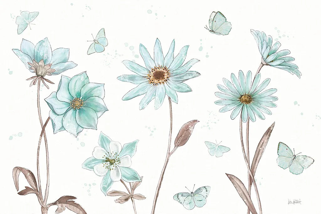 Bits of Blue I by Katie Pertiet. SKU 31874i. Archival Giclee Fine art print for wall decor.