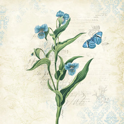 Booked Blue I by Katie Pertiet. SKU 16818a. Archival Giclee Fine art print for wall decor.