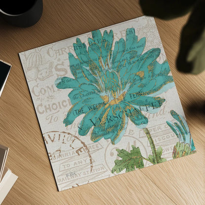 Bookshelf Botanical IV by Katie Pertiet. Shown as a detailed flat fine art print, highlighting archival giclee quality. Available as an archival giclee rolled canvas, fine art paper, or poster print. SKU 29055a.