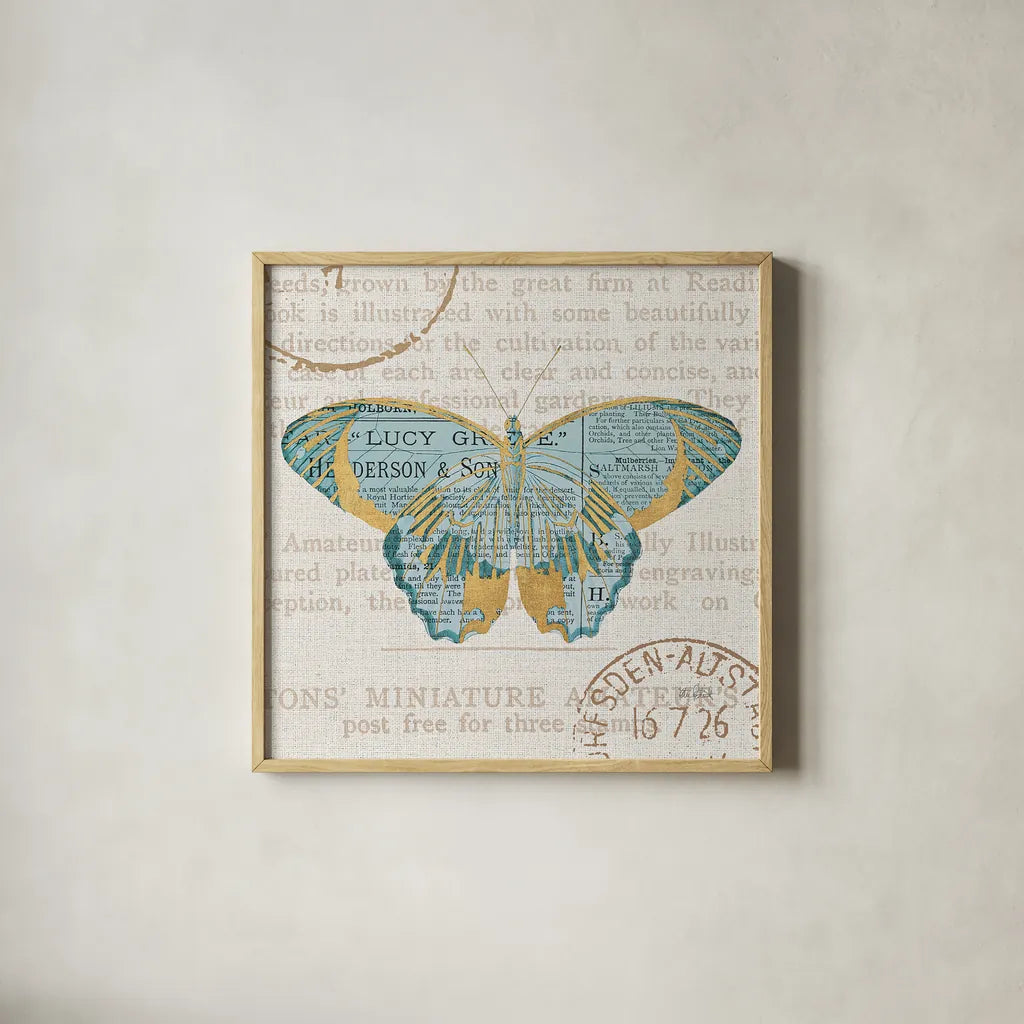 Bookshelf Botanical VIII by Katie Pertiet. Shown in a natural wood glass frame for a timeless modern aesthetic. Available as an archival giclee rolled canvas, fine art paper, or poster print. SKU 29059a.