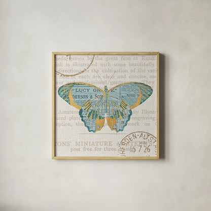 Bookshelf Botanical VIII by Katie Pertiet. Shown in a natural wood glass frame for a timeless modern aesthetic. Available as an archival giclee rolled canvas, fine art paper, or poster print. SKU 29059a.