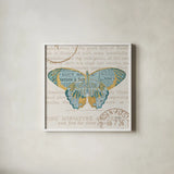 Bookshelf Botanical VIII by Katie Pertiet. Shown in a crisp white glass frame for a clean and minimalist style. Available as an archival giclee rolled canvas, fine art paper, or poster print. SKU 29059a.