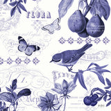 Botanical Blue III by Katie Pertiet. SKU 42174a. Archival Giclee Fine art print for wall decor.