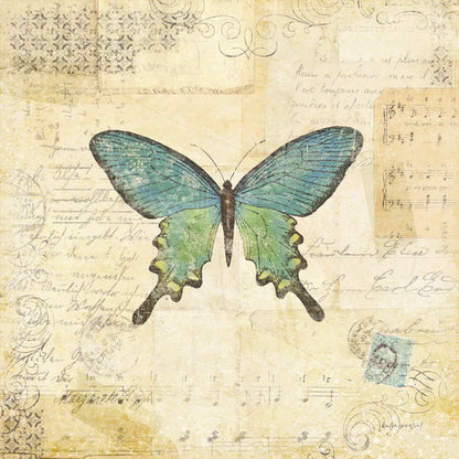 Butterfly Collage II by Katie Pertiet. SKU 5981a. Archival Giclee Fine art print for wall decor.