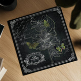 Chalkboard Botanical II 12x12 by Katie Pertiet. Shown as a detailed flat fine art print, highlighting archival giclee quality. Available as an archival giclee rolled canvas, fine art paper, or poster print. SKU 14311a.