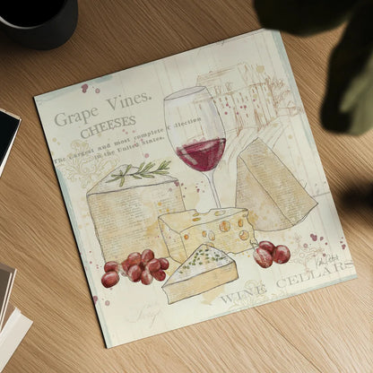 Chateau Winery VI by Katie Pertiet. Shown as a detailed flat fine art print, highlighting archival giclee quality. Available as an archival giclee rolled canvas, fine art paper, or poster print. SKU 45383a.