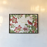 Christmas Garden I by Katie Pertiet. shown as a paper print in a black flame. Available as a archival giclee rolled canvas, fine art paper, or poster print. SKU 42573i.