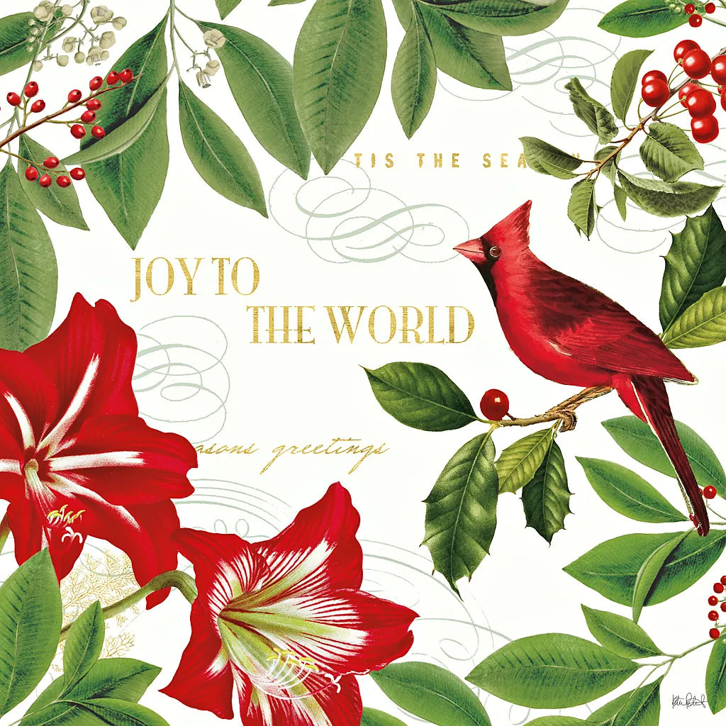 Christmas Garden III by Katie Pertiet. SKU 42575a. Archival Giclee Fine art print for wall decor.