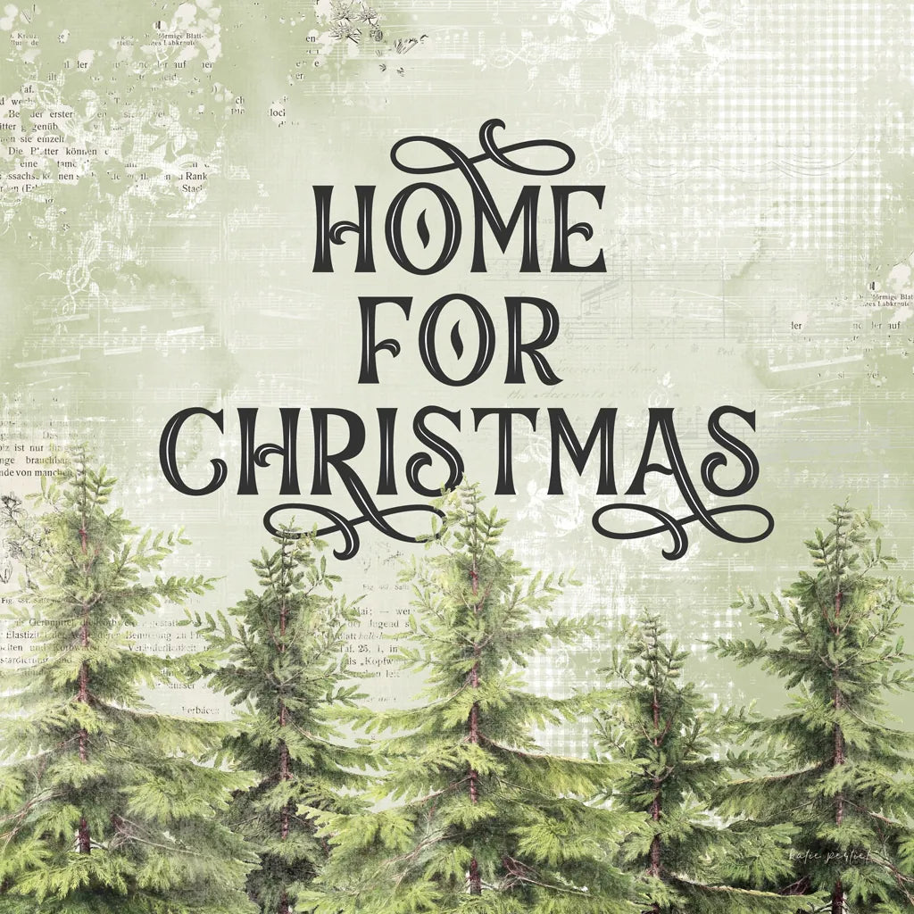 Christmas Lodge III by Katie Pertiet. SKU 88872a. Archival Giclee Fine art print for wall decor.