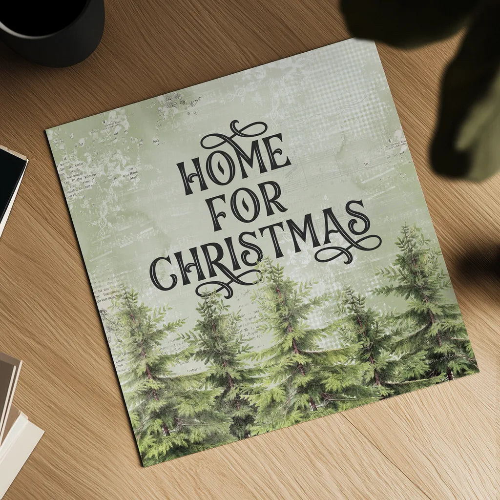 Christmas Lodge III by Katie Pertiet. Shown as a detailed flat fine art print, highlighting archival giclee quality. Available as an archival giclee rolled canvas, fine art paper, or poster print. SKU 88872a.