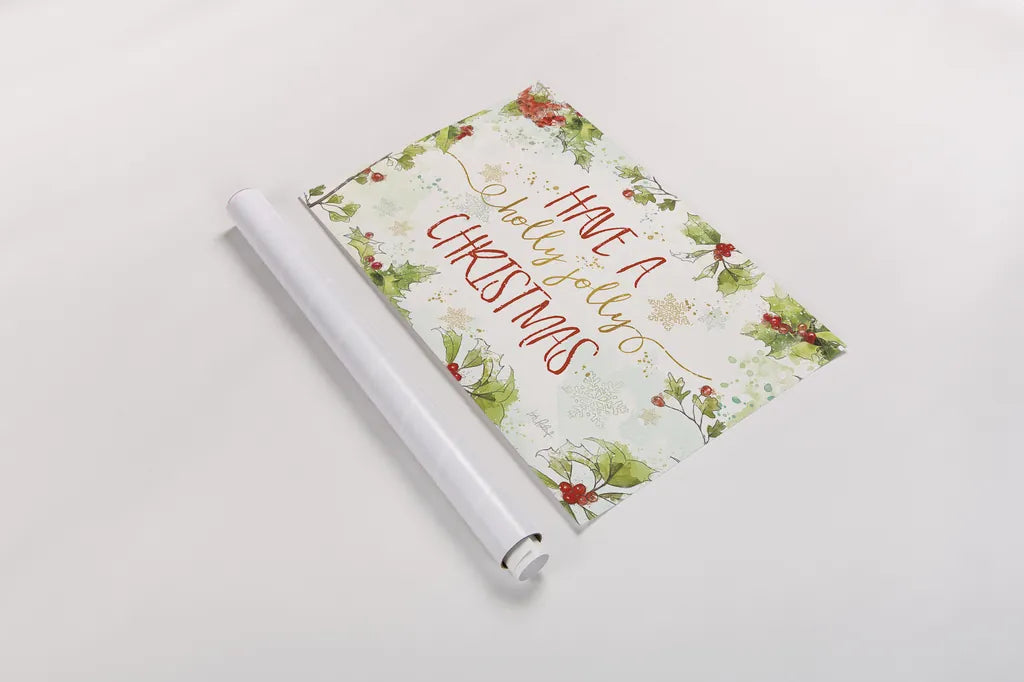 Christmas Sentiments I by Katie Pertiet. shown as a rolled paper print. Available as archival giclee rolled canvas, fine art paper, or poster print. SKU 31894i.