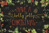 Christmas Sentiments I Black by Katie Pertiet. SKU 32393i. Archival Giclee Fine art print for wall decor.