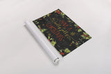 Christmas Sentiments I Black by Katie Pertiet. shown as a rolled paper print. Available as archival giclee rolled canvas, fine art paper, or poster print. SKU 32393i.