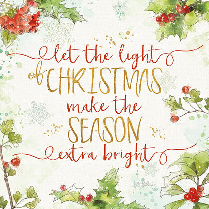 Christmas Sentiments II by Katie Pertiet. SKU 31895a. Archival Giclee Fine art print for wall decor.