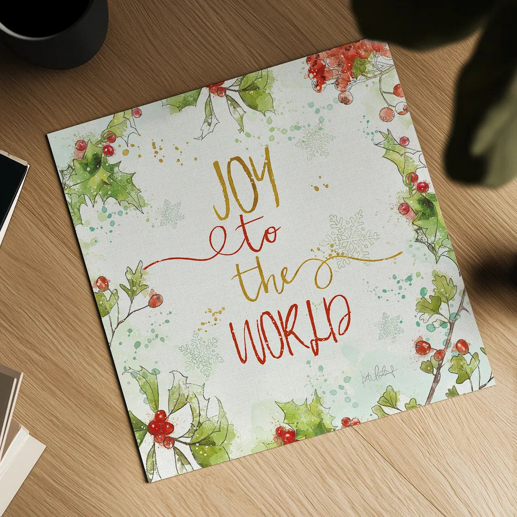 Christmas Sentiments V by Katie Pertiet. Shown as a detailed flat fine art print, highlighting archival giclee quality. Available as an archival giclee rolled canvas, fine art paper, or poster print. SKU 31898a.