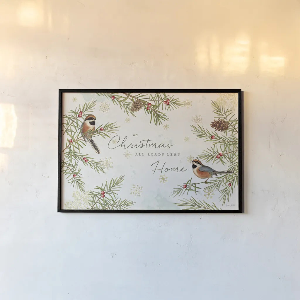 Christmas Tradition I by Katie Pertiet. shown as a paper print in a black flame. Available as a archival giclee rolled canvas, fine art paper, or poster print. SKU 36931i.