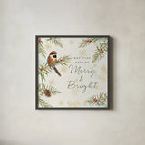 Christmas Tradition II by Katie Pertiet. Shown in a sleek black glass frame for a contemporary gallery look. Available as an archival giclee rolled canvas, fine art paper, or poster print. SKU 36932a.
