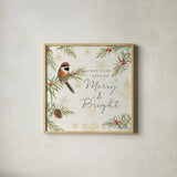 Christmas Tradition II by Katie Pertiet. Shown in a natural wood glass frame for a timeless modern aesthetic. Available as an archival giclee rolled canvas, fine art paper, or poster print. SKU 36932a.