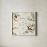 Christmas Tradition III by Katie Pertiet. Shown in a crisp white glass frame for a clean and minimalist style. Available as an archival giclee rolled canvas, fine art paper, or poster print. SKU 36933a.