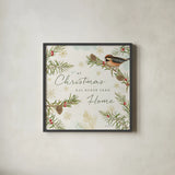 Christmas Tradition V by Katie Pertiet. Shown in a sleek black glass frame for a contemporary gallery look. Available as an archival giclee rolled canvas, fine art paper, or poster print. SKU 36935a.
