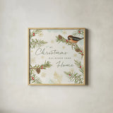 Christmas Tradition V by Katie Pertiet. Shown in a natural wood glass frame for a timeless modern aesthetic. Available as an archival giclee rolled canvas, fine art paper, or poster print. SKU 36935a.