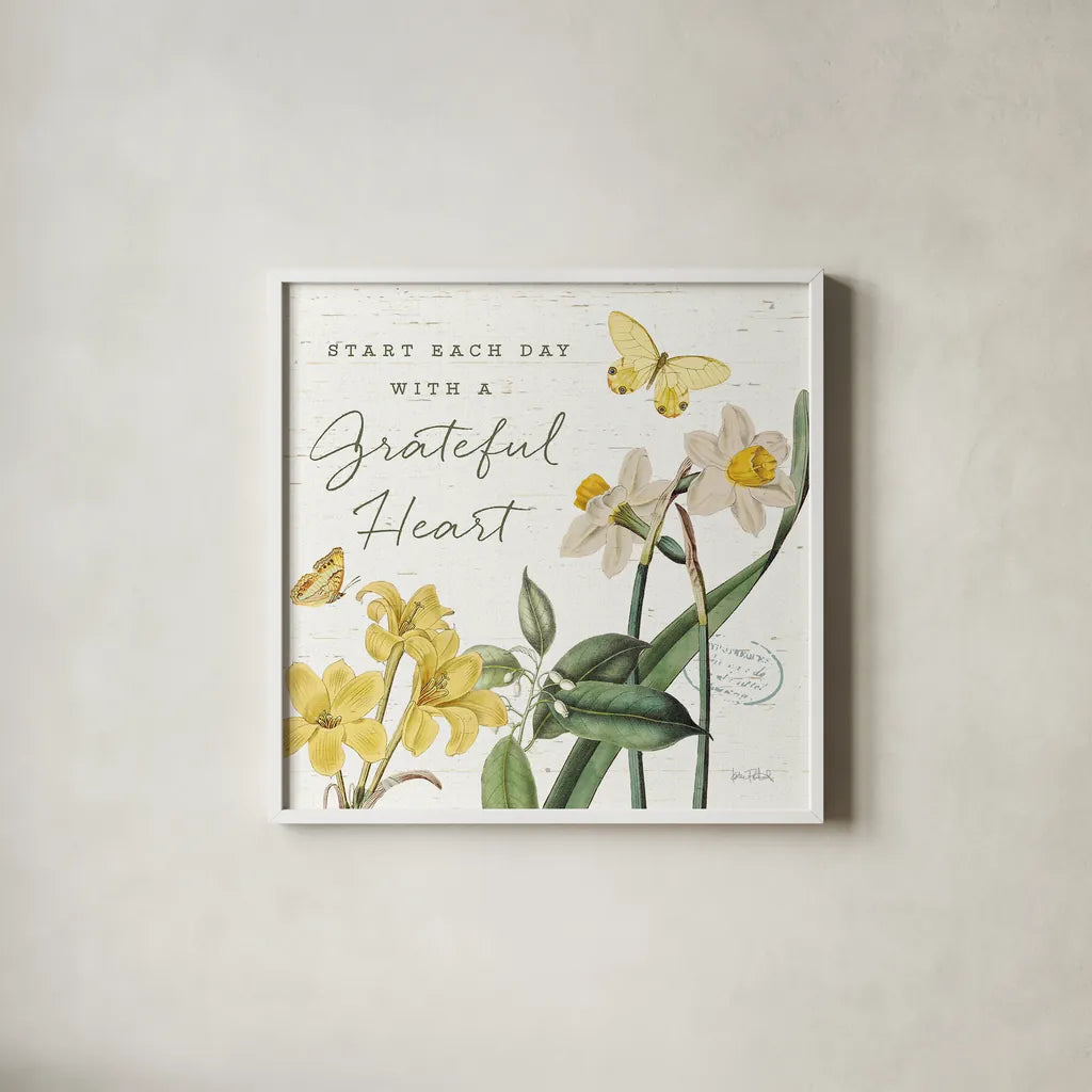 Citron Curiosities IV by Katie Pertiet. Shown in a crisp white glass frame for a clean and minimalist style. Available as an archival giclee rolled canvas, fine art paper, or poster print. SKU 36939a.