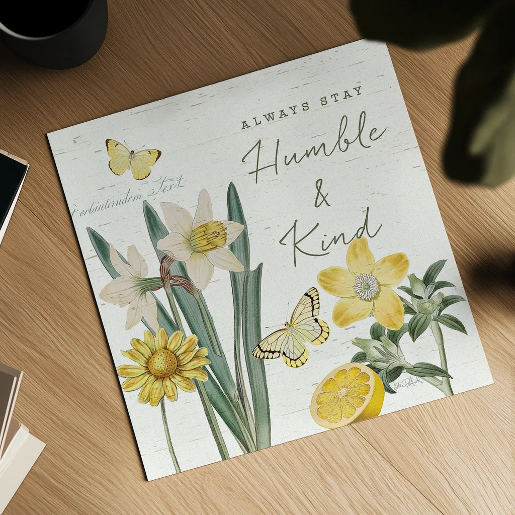 Citron Curiosities V by Katie Pertiet. Shown as a detailed flat fine art print, highlighting archival giclee quality. Available as an archival giclee rolled canvas, fine art paper, or poster print. SKU 36940a.