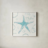 Coastal Splash I by Katie Pertiet. Shown in a crisp white glass frame for a clean and minimalist style. Available as an archival giclee rolled canvas, fine art paper, or poster print. SKU 25963a.