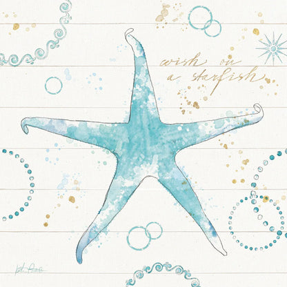 Coastal Splash I Gold by Katie Pertiet. SKU 57898a. Archival Giclee Fine art print for wall decor.