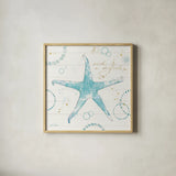 Coastal Splash I Gold by Katie Pertiet. Shown in a natural wood glass frame for a timeless modern aesthetic. Available as an archival giclee rolled canvas, fine art paper, or poster print. SKU 57898a.