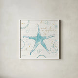Coastal Splash I Gold by Katie Pertiet. Shown in a crisp white glass frame for a clean and minimalist style. Available as an archival giclee rolled canvas, fine art paper, or poster print. SKU 57898a.