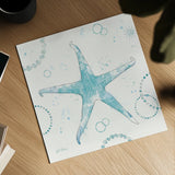 Coastal Splash I No Words by Katie Pertiet. Shown as a detailed flat fine art print, highlighting archival giclee quality. Available as an archival giclee rolled canvas, fine art paper, or poster print. SKU 65722a.