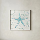 Coastal Splash I Plank by Katie Pertiet. Shown in a crisp white glass frame for a clean and minimalist style. Available as an archival giclee rolled canvas, fine art paper, or poster print. SKU 37714a.