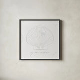 Coastal Splash II no Color by Katie Pertiet. Shown in a sleek black glass frame for a contemporary gallery look. Available as an archival giclee rolled canvas, fine art paper, or poster print. SKU 29350a.