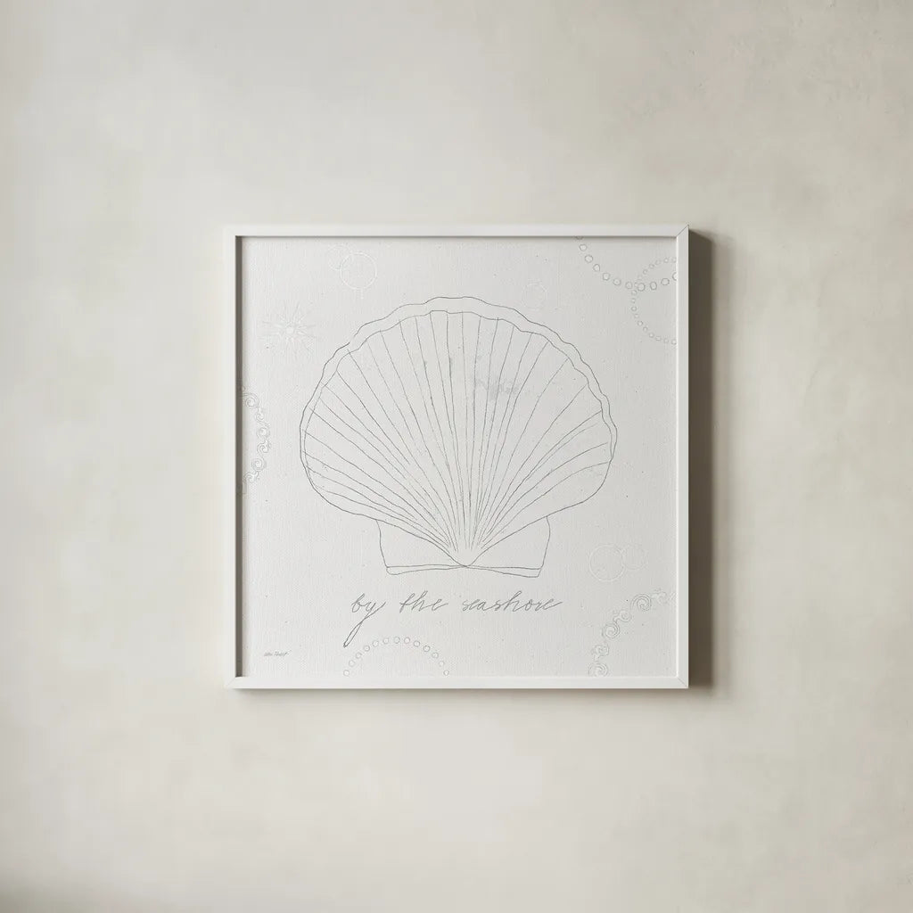 Coastal Splash II no Color by Katie Pertiet. Shown in a crisp white glass frame for a clean and minimalist style. Available as an archival giclee rolled canvas, fine art paper, or poster print. SKU 29350a.