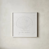Coastal Splash II no Color by Katie Pertiet. Shown in a crisp white glass frame for a clean and minimalist style. Available as an archival giclee rolled canvas, fine art paper, or poster print. SKU 29350a.