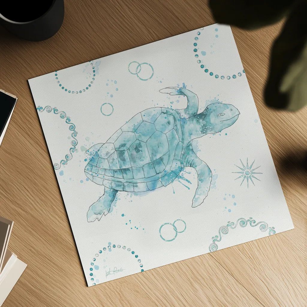 Coastal Splash VII by Katie Pertiet. Shown as a detailed flat fine art print, highlighting archival giclee quality. Available as an archival giclee rolled canvas, fine art paper, or poster print. SKU 64236a.