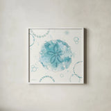 Coastal Splash VIII by Katie Pertiet. Shown in a crisp white glass frame for a clean and minimalist style. Available as an archival giclee rolled canvas, fine art paper, or poster print. SKU 64237a.
