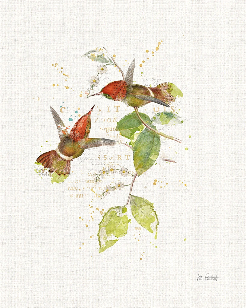 Colorful Hummingbirds II by Katie Pertiet