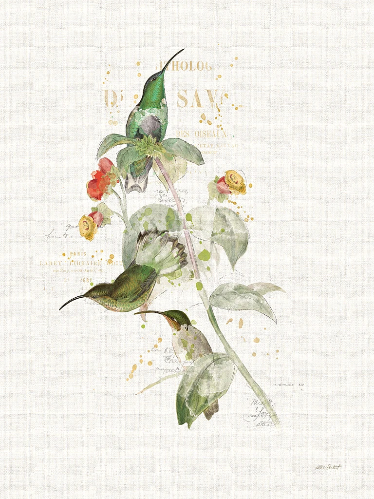 Colorful Hummingbirds III by Katie Pertiet