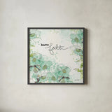 Dream and Faith II by Katie Pertiet. Shown in a sleek black glass frame for a contemporary gallery look. Available as an archival giclee rolled canvas, fine art paper, or poster print. SKU 31816a.