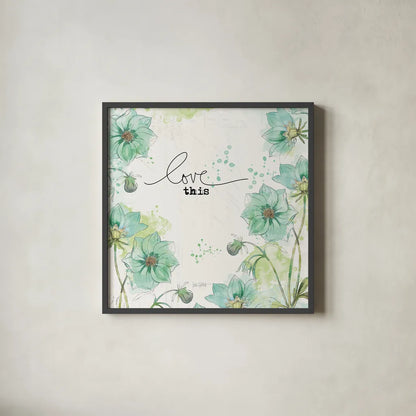 Dream and Faith III by Katie Pertiet. Shown in a sleek black glass frame for a contemporary gallery look. Available as an archival giclee rolled canvas, fine art paper, or poster print. SKU 33567a.