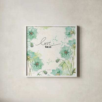 Dream and Faith III by Katie Pertiet. Shown in a crisp white glass frame for a clean and minimalist style. Available as an archival giclee rolled canvas, fine art paper, or poster print. SKU 33567a.