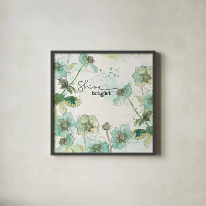 Dream and Faith IV by Katie Pertiet. Shown in a sleek black glass frame for a contemporary gallery look. Available as an archival giclee rolled canvas, fine art paper, or poster print. SKU 33568a.