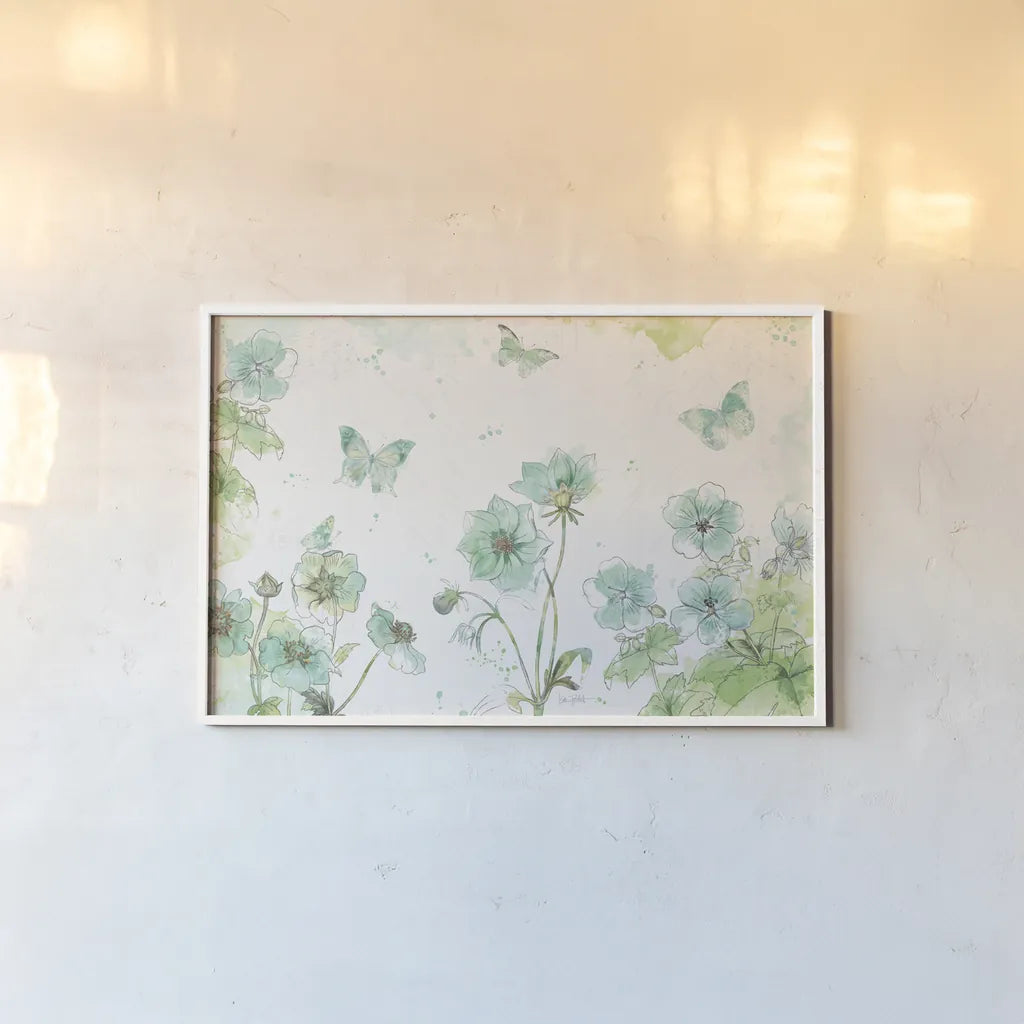 Dream and Faith V by Katie Pertiet. shown as a paper print in a white frame. Available as a archival giclee rolled canvas, fine art paper, or poster print. SKU 33569i.