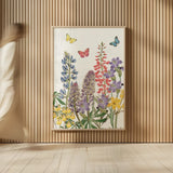 Easter Garden Floral VI by Katie Pertiet. shown as over sized large wall art. Available as an archival giclee rolled canvas, fine art paper, or poster print. SKU 73282h.