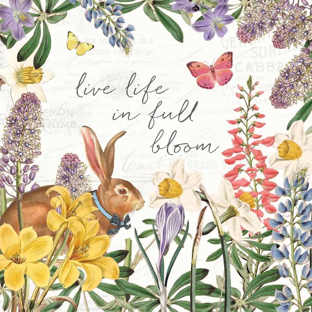 Easter Garden II Bow Tie by Katie Pertiet. SKU 59550a. Archival Giclee Fine art print for wall decor.