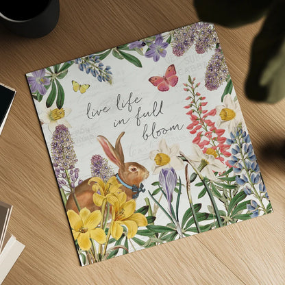 Easter Garden II Bow Tie by Katie Pertiet. Shown as a detailed flat fine art print, highlighting archival giclee quality. Available as an archival giclee rolled canvas, fine art paper, or poster print. SKU 59550a.