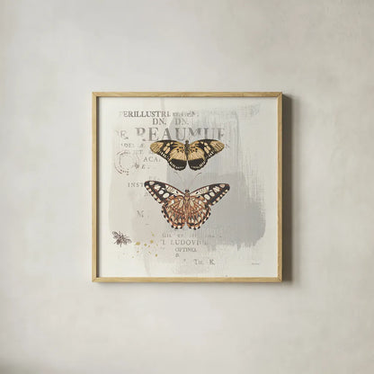 En Bleu III Neutral by Katie Pertiet. Shown in a natural wood glass frame for a timeless modern aesthetic. Available as an archival giclee rolled canvas, fine art paper, or poster print. SKU 30744a.